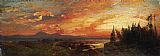 Sunset on the Great Salt Lake, Utah by Thomas Moran